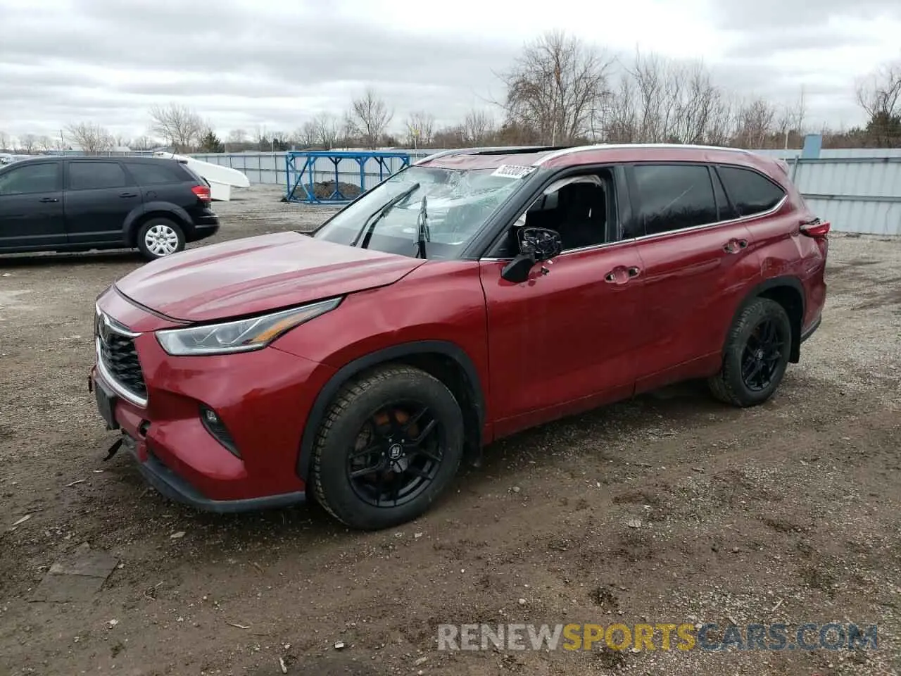 1 Photograph of a damaged car 5TDKDRBH3PS006015 TOYOTA HIGHLANDER 2023