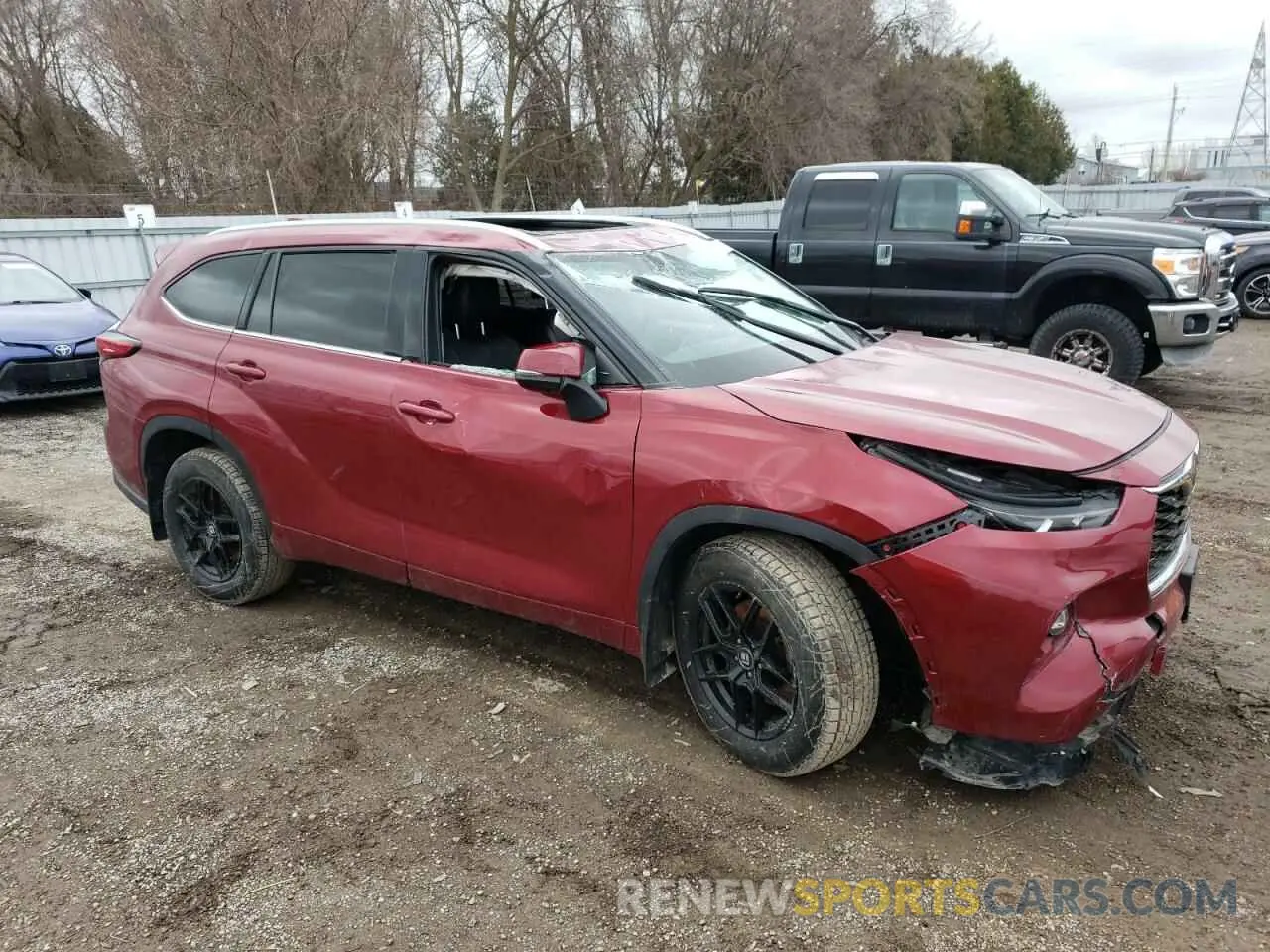 4 Photograph of a damaged car 5TDKDRBH3PS006015 TOYOTA HIGHLANDER 2023