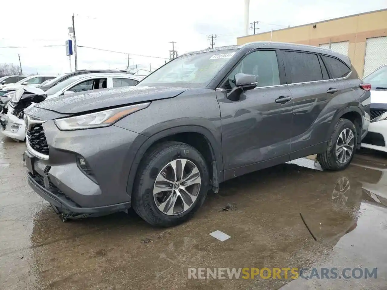 1 Photograph of a damaged car 5TDKDRBH3PS027513 TOYOTA HIGHLANDER 2023