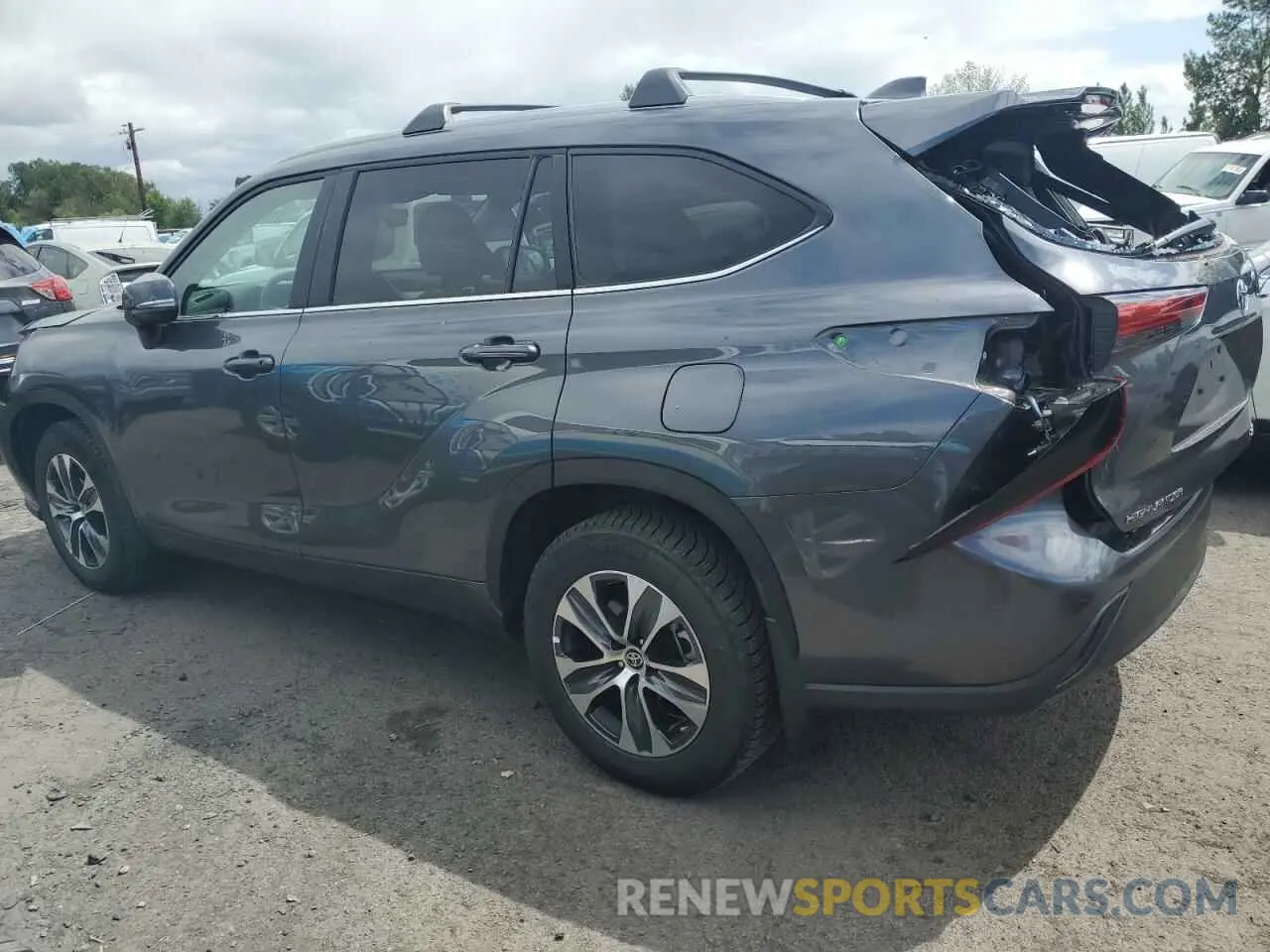 2 Photograph of a damaged car 5TDKDRBH3PS042321 TOYOTA HIGHLANDER 2023