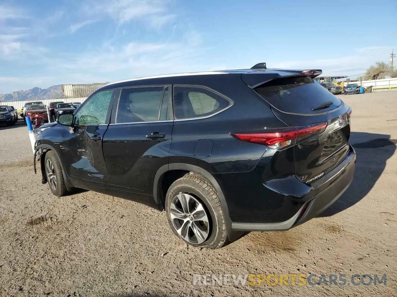 2 Photograph of a damaged car 5TDKDRBH3PS505252 TOYOTA HIGHLANDER 2023