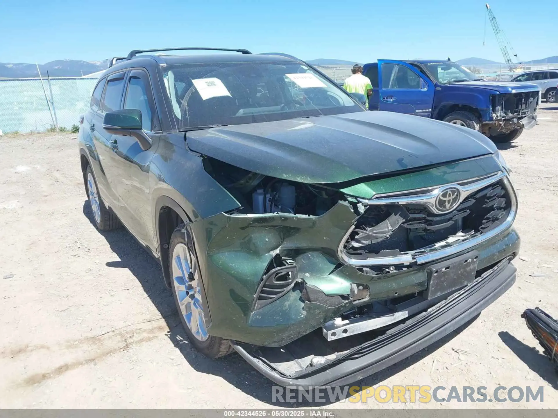 6 Photograph of a damaged car 5TDKDRBH3PS520012 TOYOTA HIGHLANDER 2023