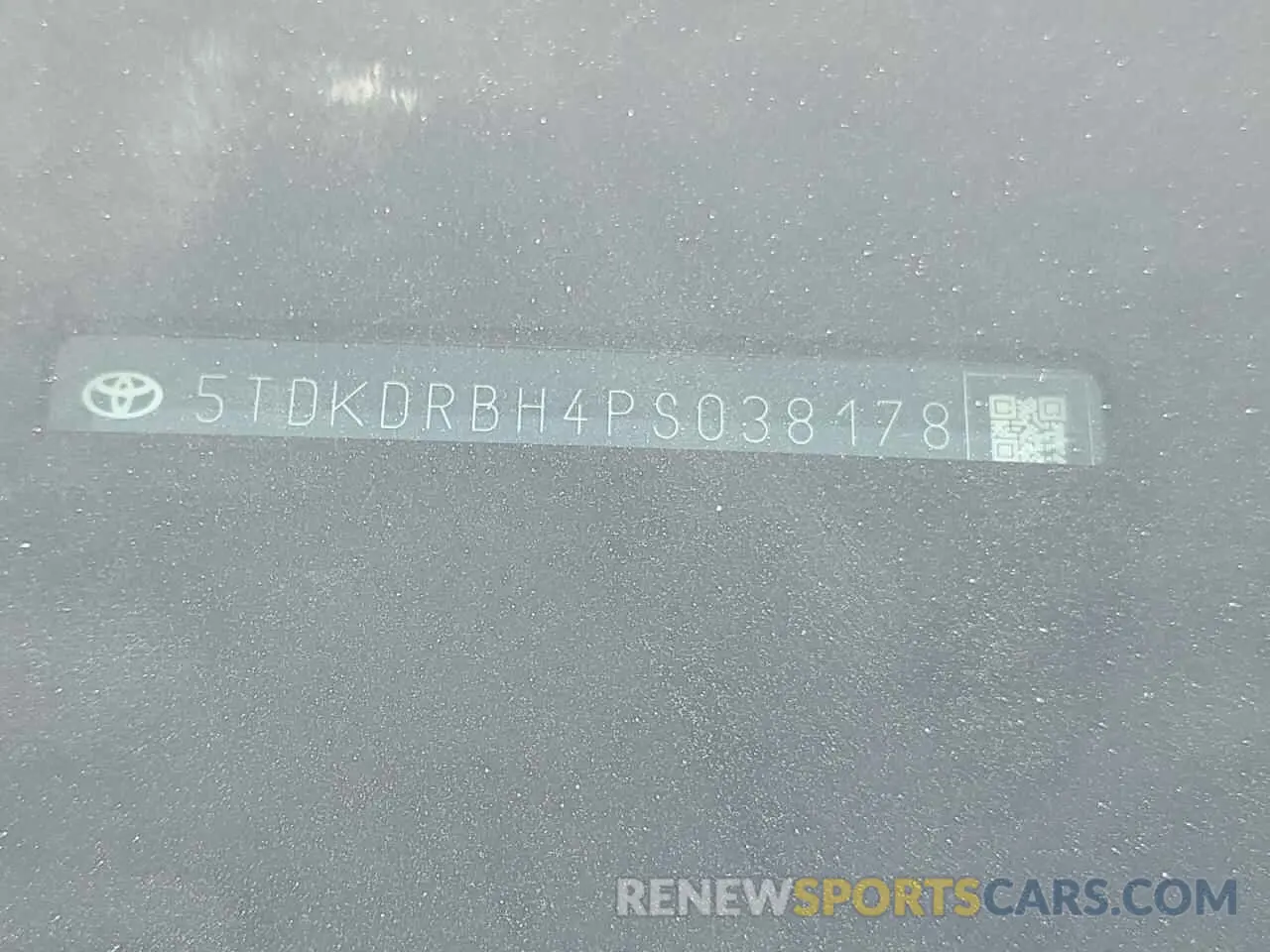 13 Photograph of a damaged car 5TDKDRBH4PS038178 TOYOTA HIGHLANDER 2023