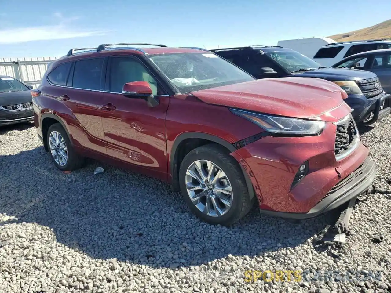 4 Photograph of a damaged car 5TDKDRBH5PS009532 TOYOTA HIGHLANDER 2023