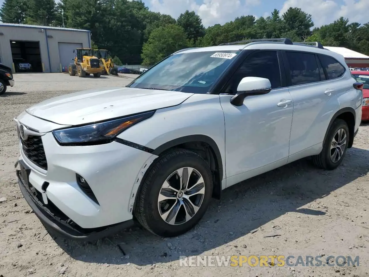 1 Photograph of a damaged car 5TDKDRBH5PS012947 TOYOTA HIGHLANDER 2023