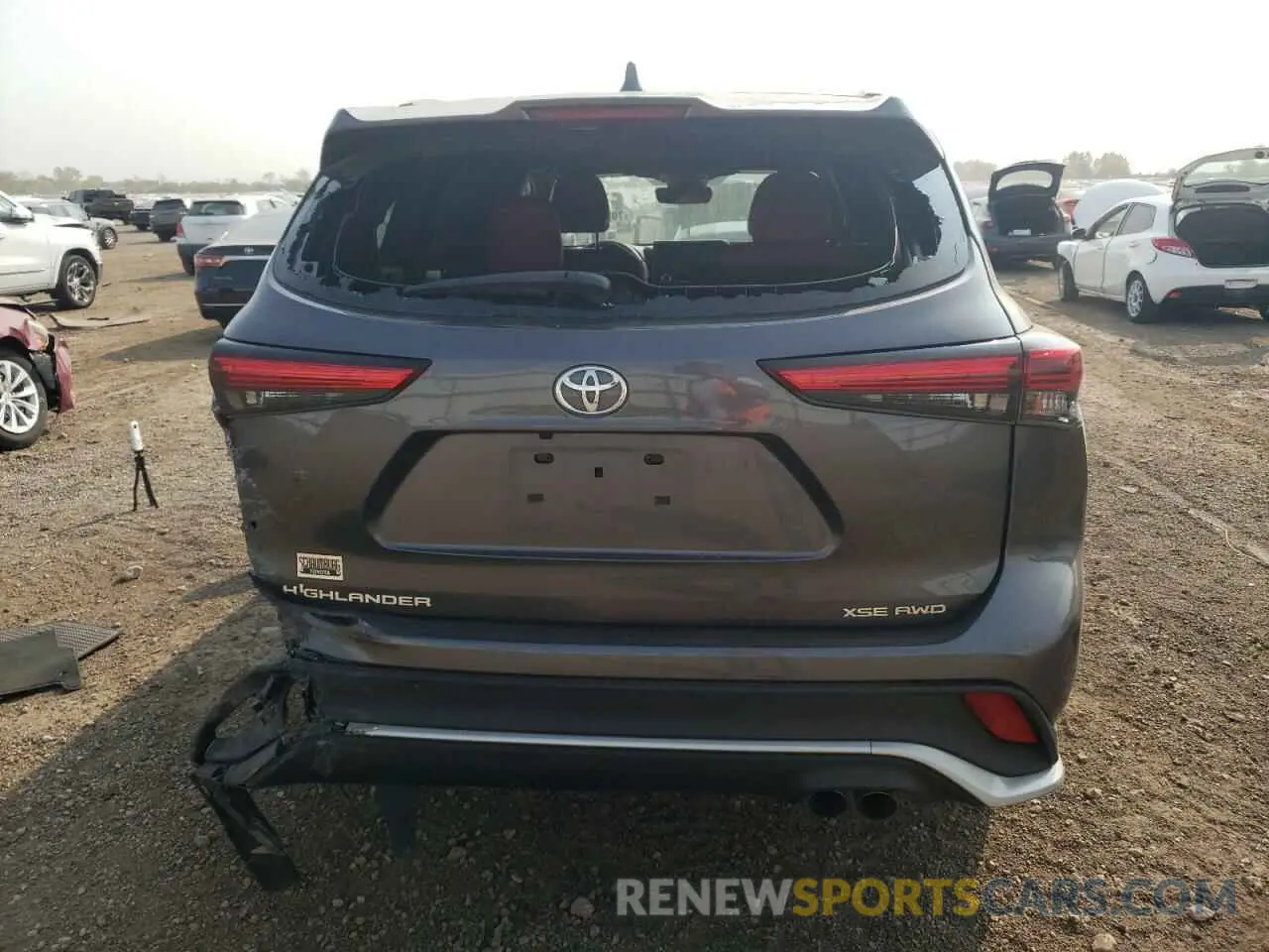 6 Photograph of a damaged car 5TDKDRBH5PS014570 TOYOTA HIGHLANDER 2023