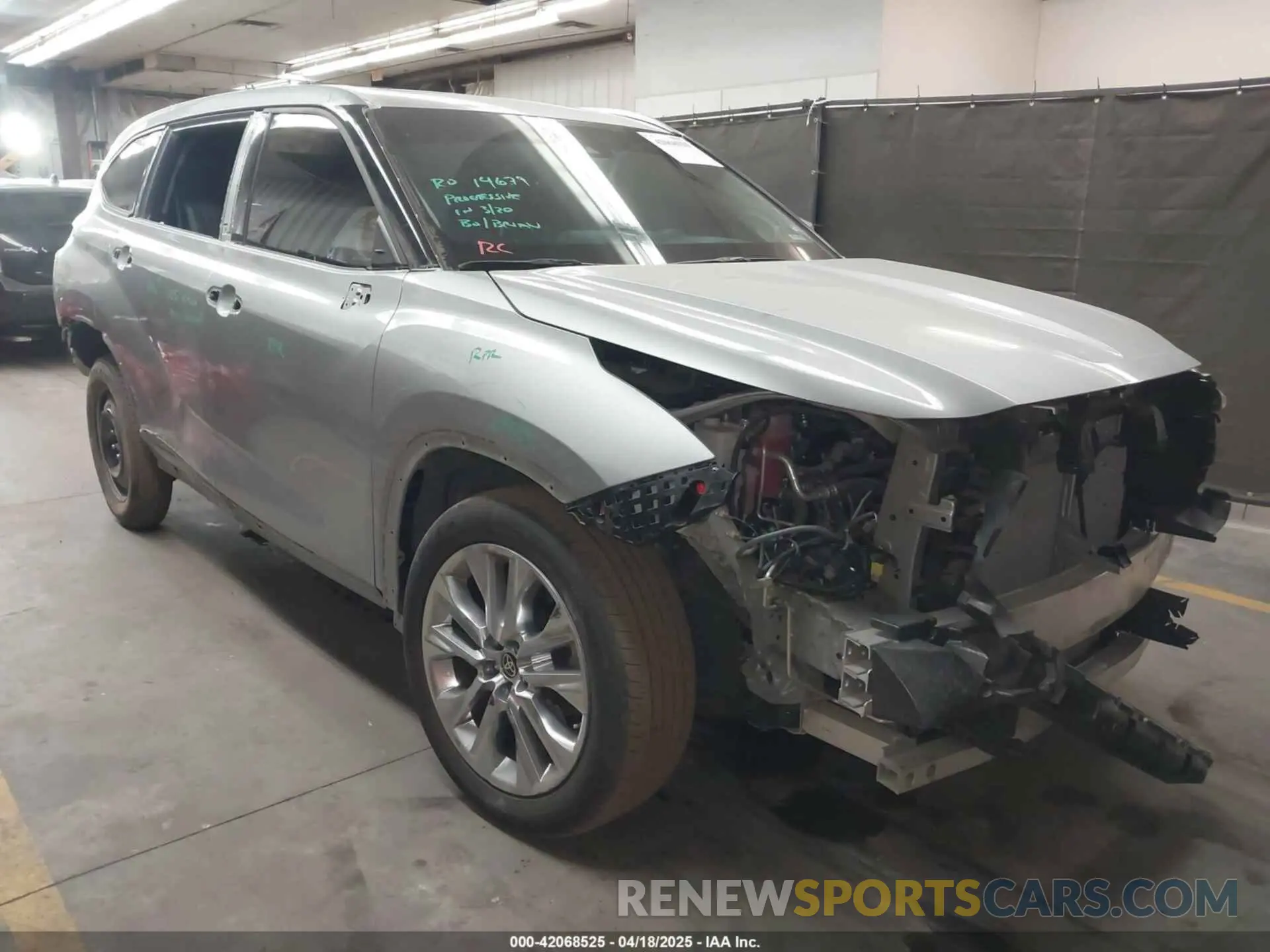1 Photograph of a damaged car 5TDKDRBH5PS519850 TOYOTA HIGHLANDER 2023