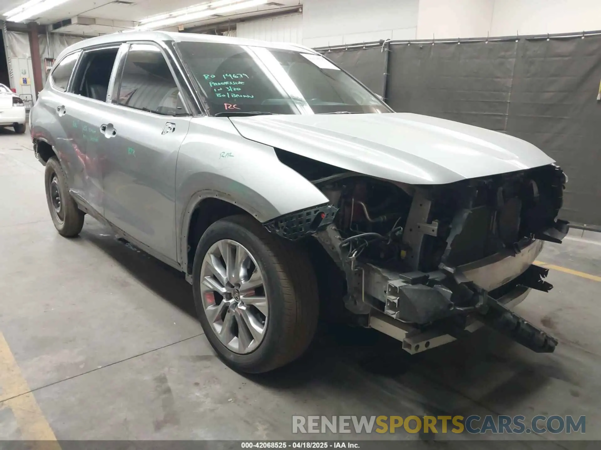 6 Photograph of a damaged car 5TDKDRBH5PS519850 TOYOTA HIGHLANDER 2023