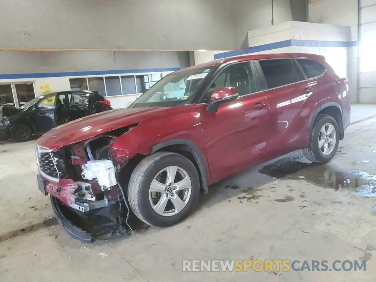 1 Photograph of a damaged car 5TDKDRBH6PS000595 TOYOTA HIGHLANDER 2023