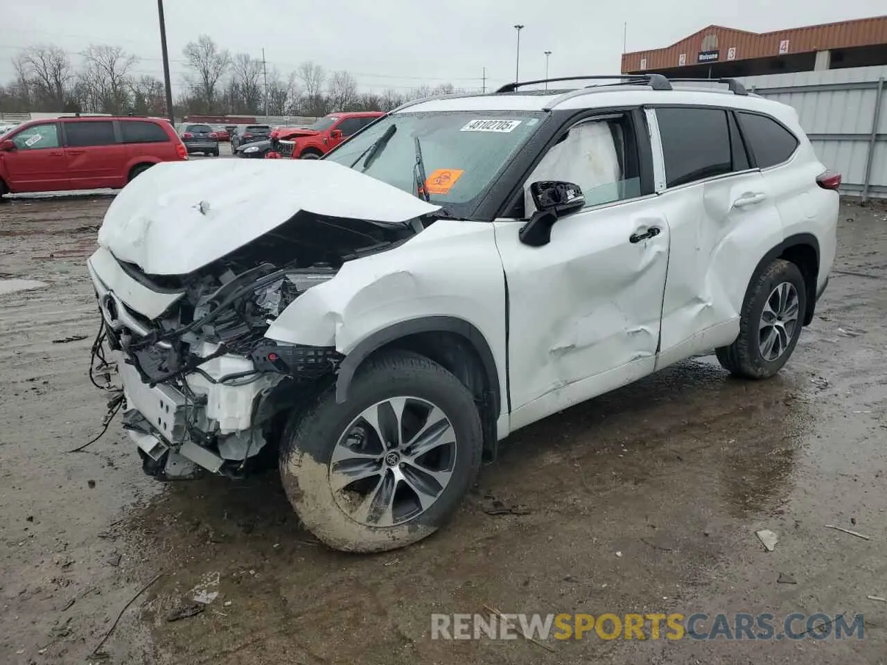 1 Photograph of a damaged car 5TDKDRBH6PS004792 TOYOTA HIGHLANDER 2023