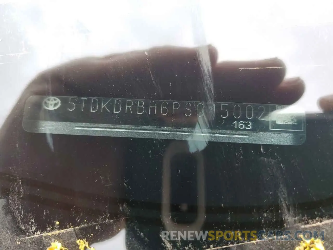 13 Photograph of a damaged car 5TDKDRBH6PS015002 TOYOTA HIGHLANDER 2023