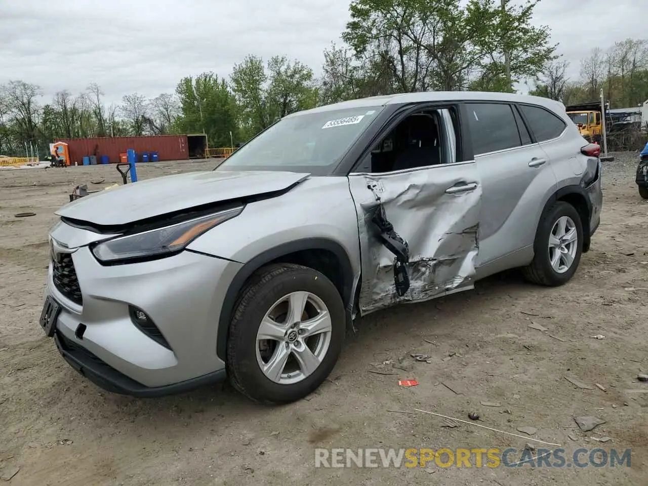 1 Photograph of a damaged car 5TDKDRBH6PS027926 TOYOTA HIGHLANDER 2023