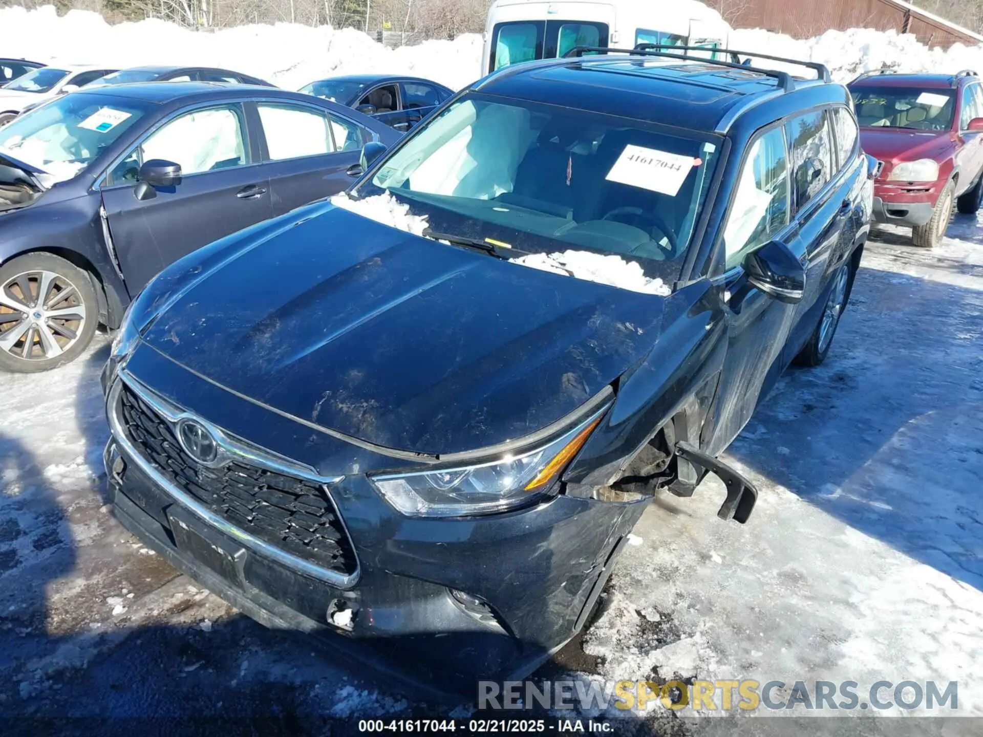 2 Photograph of a damaged car 5TDKDRBH6PS034374 TOYOTA HIGHLANDER 2023