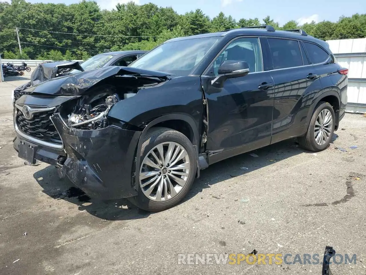 1 Photograph of a damaged car 5TDKDRBH6PS037128 TOYOTA HIGHLANDER 2023