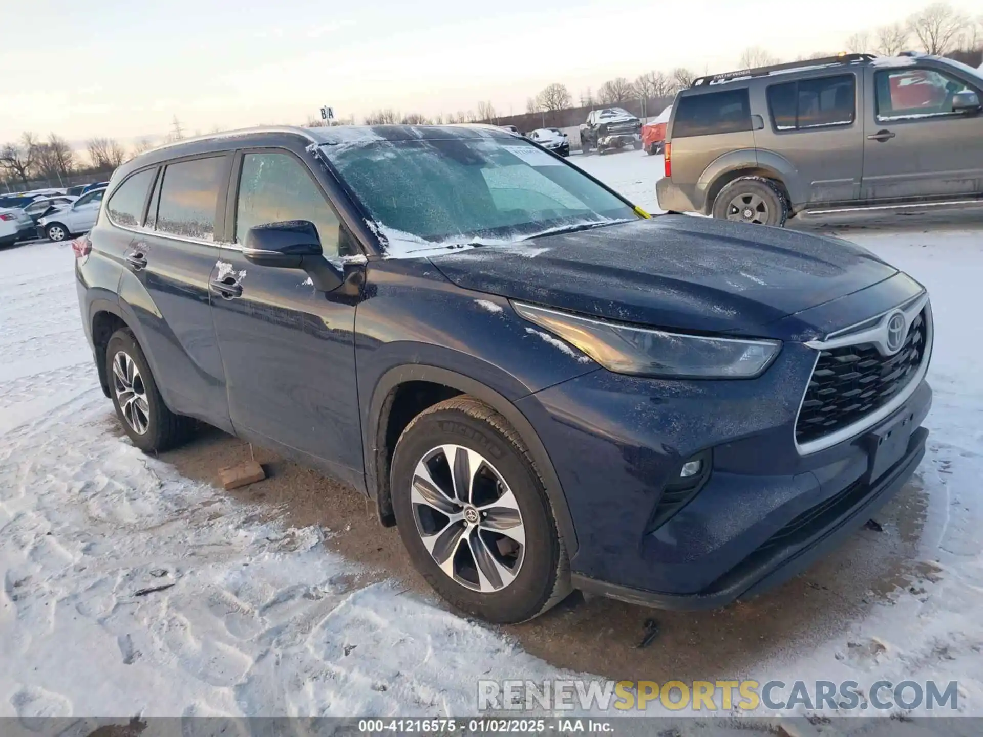 1 Photograph of a damaged car 5TDKDRBH6PS037808 TOYOTA HIGHLANDER 2023