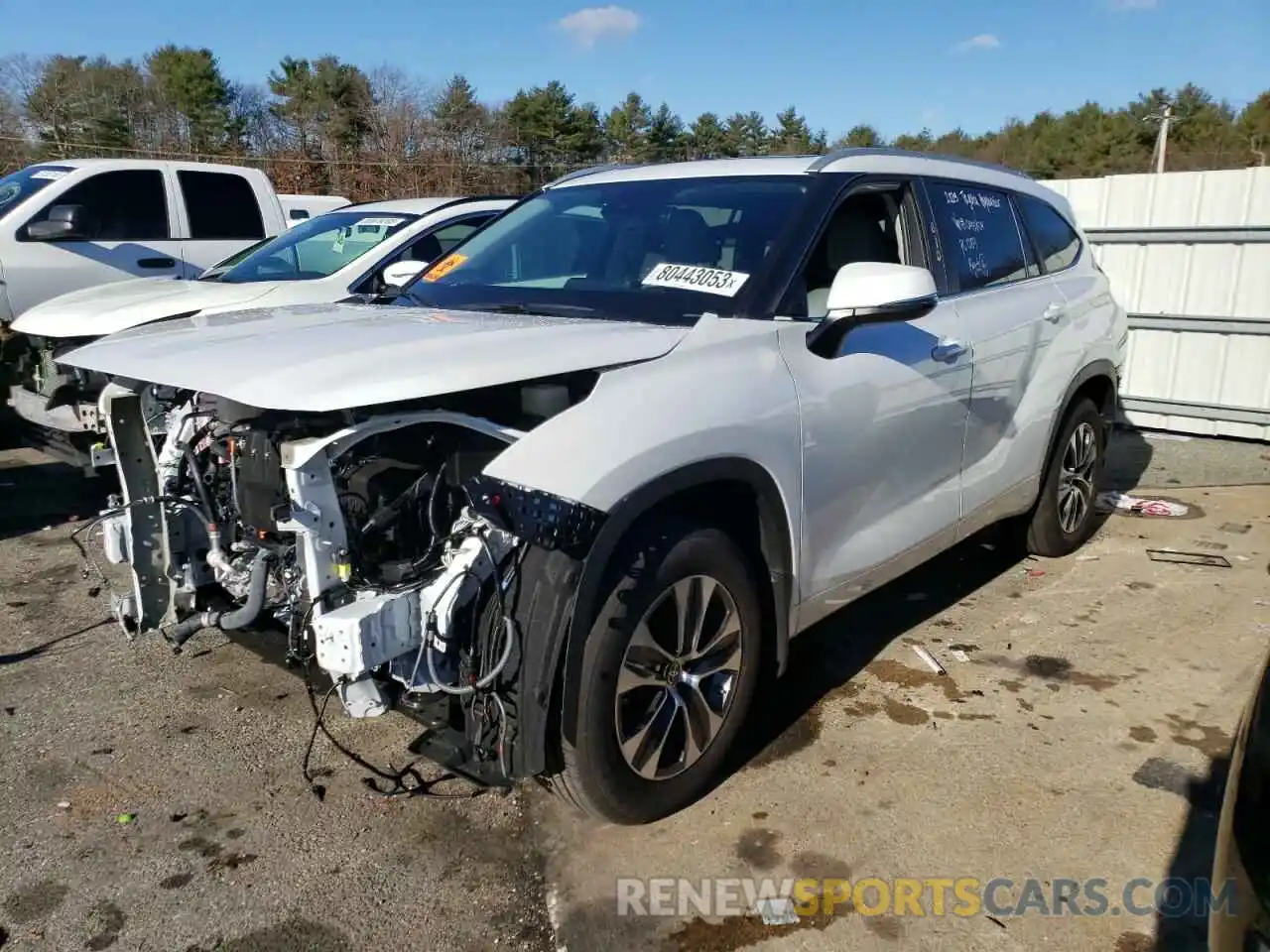 1 Photograph of a damaged car 5TDKDRBH6PS043804 TOYOTA HIGHLANDER 2023