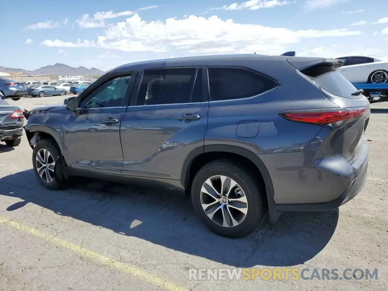 2 Photograph of a damaged car 5TDKDRBH6PS045651 TOYOTA HIGHLANDER 2023