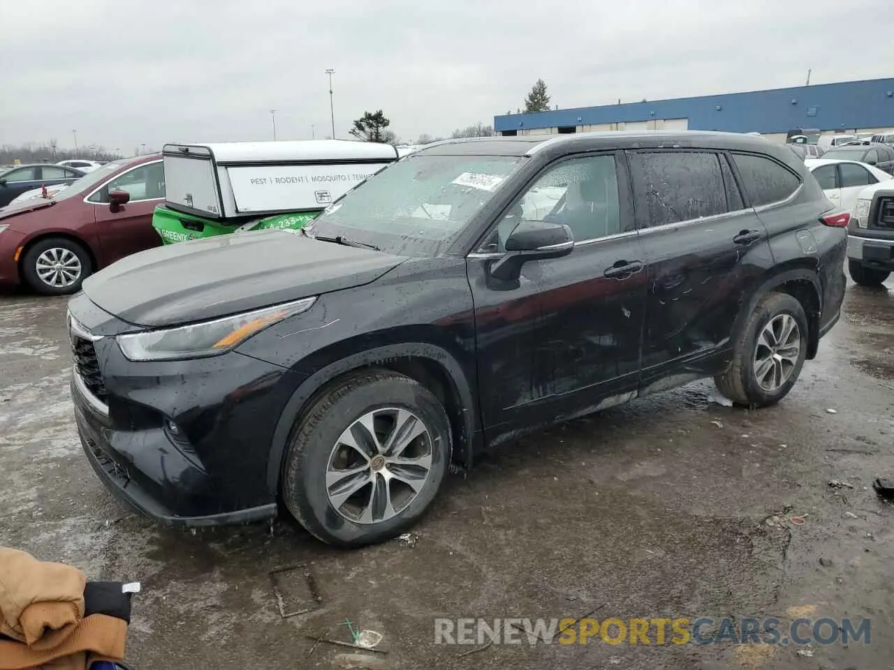 1 Photograph of a damaged car 5TDKDRBH7PS014067 TOYOTA HIGHLANDER 2023