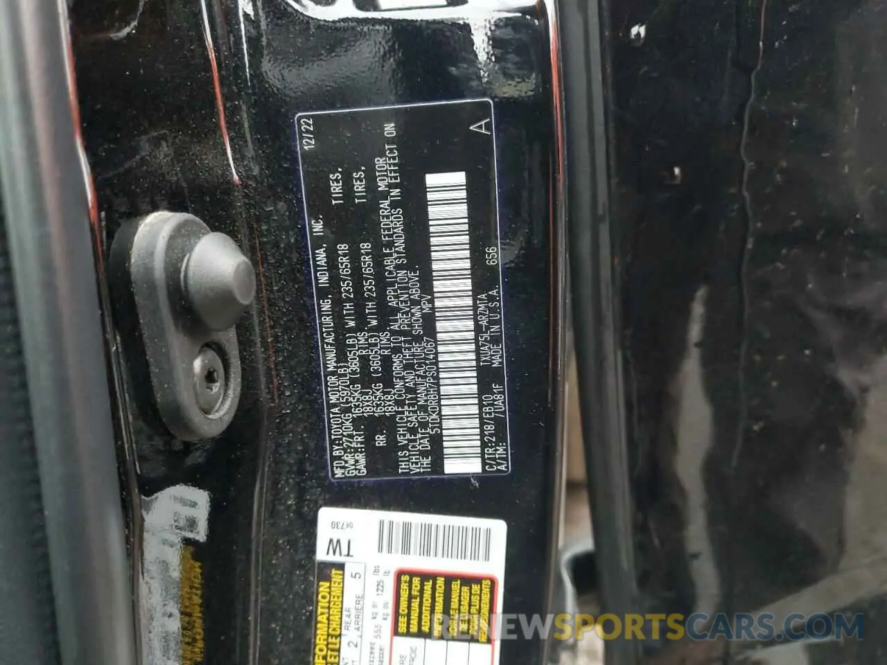 13 Photograph of a damaged car 5TDKDRBH7PS014067 TOYOTA HIGHLANDER 2023