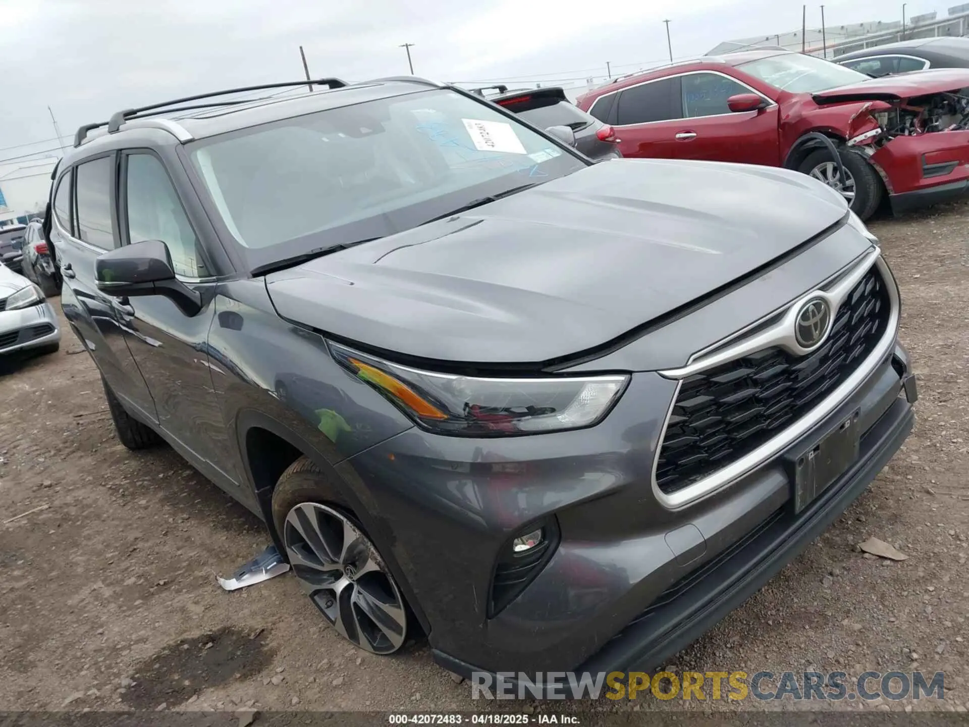 1 Photograph of a damaged car 5TDKDRBH7PS044010 TOYOTA HIGHLANDER 2023