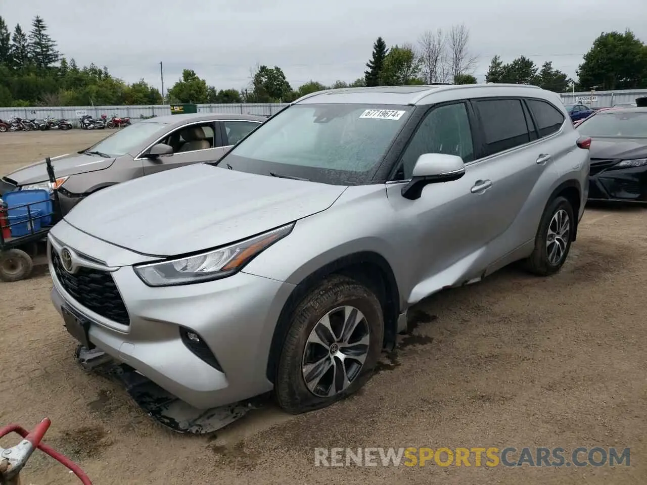 1 Photograph of a damaged car 5TDKDRBH7PS502774 TOYOTA HIGHLANDER 2023