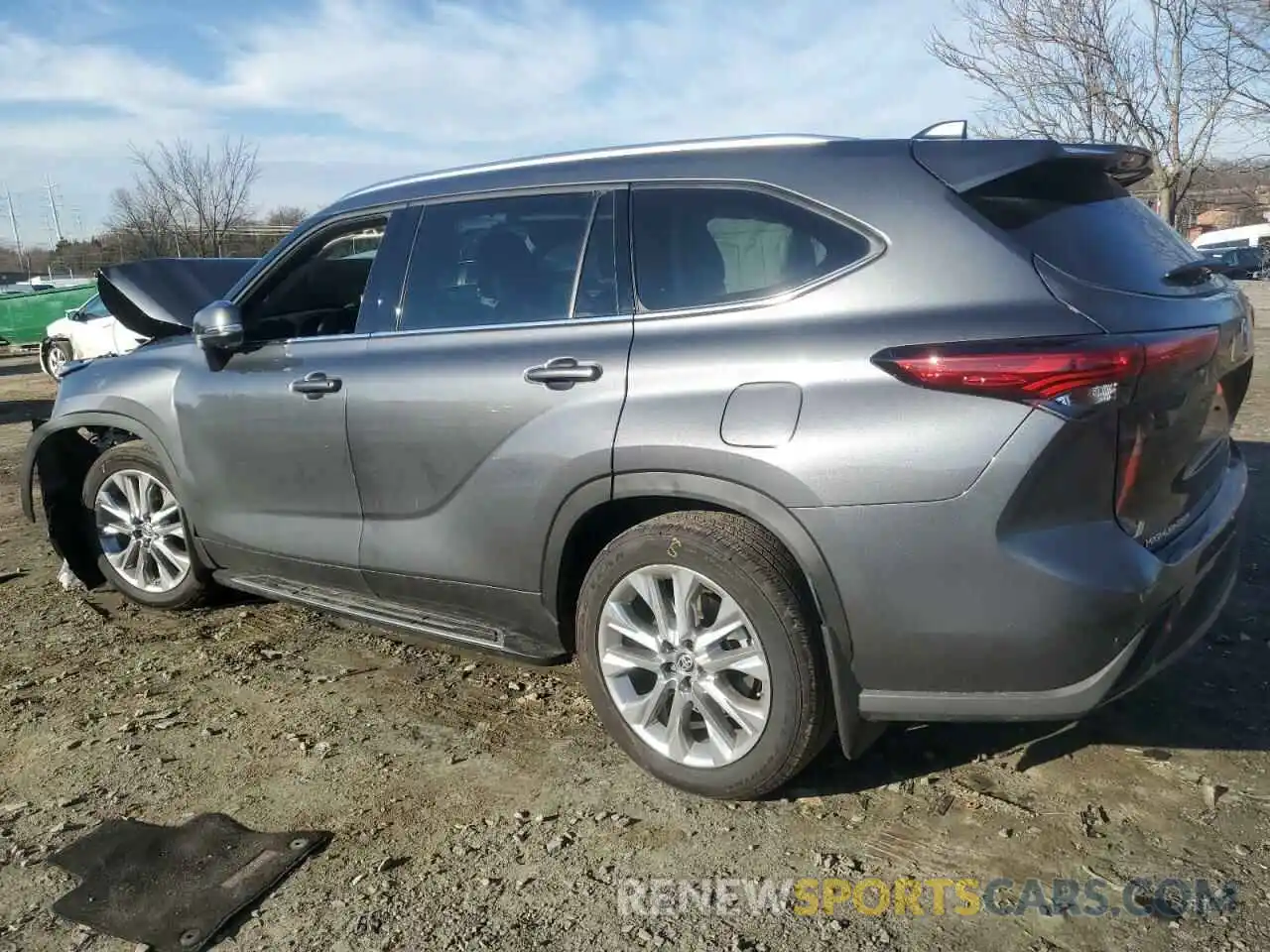 2 Photograph of a damaged car 5TDKDRBH7PS519395 TOYOTA HIGHLANDER 2023