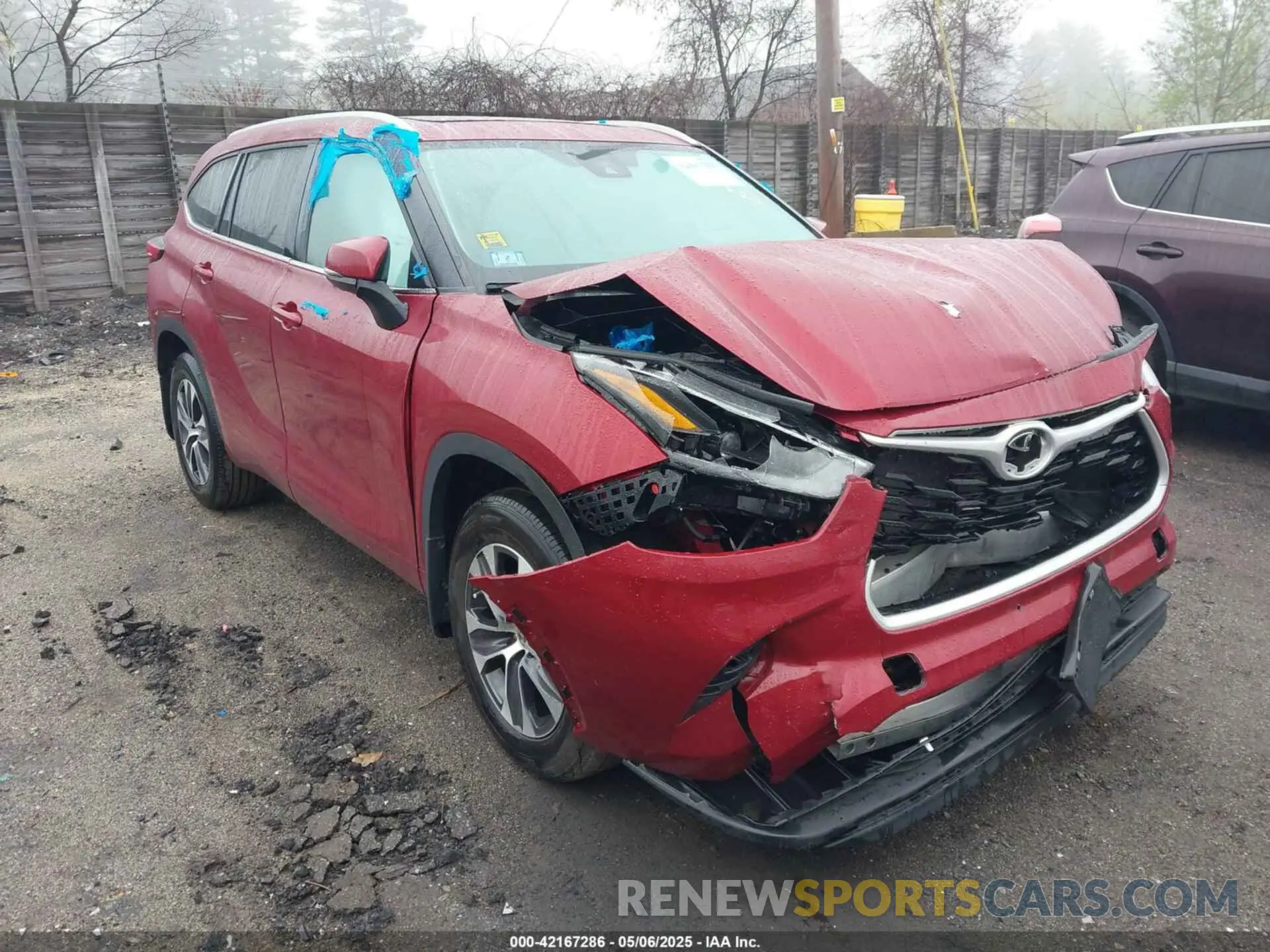 1 Photograph of a damaged car 5TDKDRBH8PS021965 TOYOTA HIGHLANDER 2023