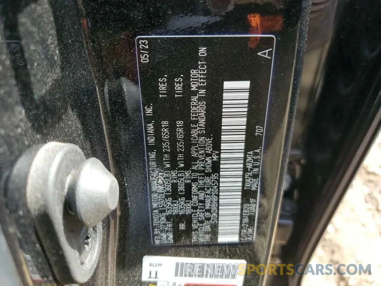14 Photograph of a damaged car 5TDKDRBH8PS045795 TOYOTA HIGHLANDER 2023