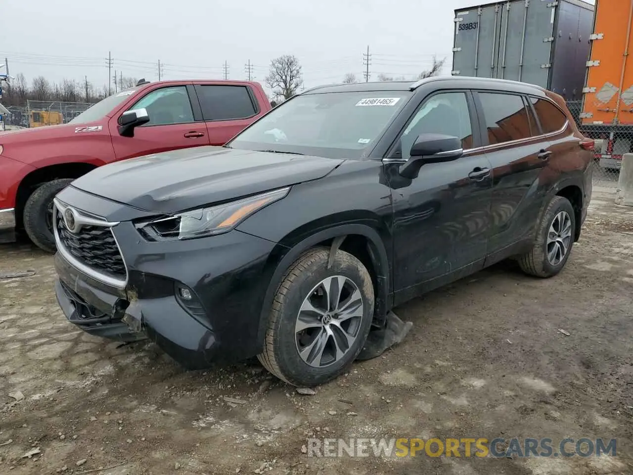 1 Photograph of a damaged car 5TDKDRBH9PS002504 TOYOTA HIGHLANDER 2023