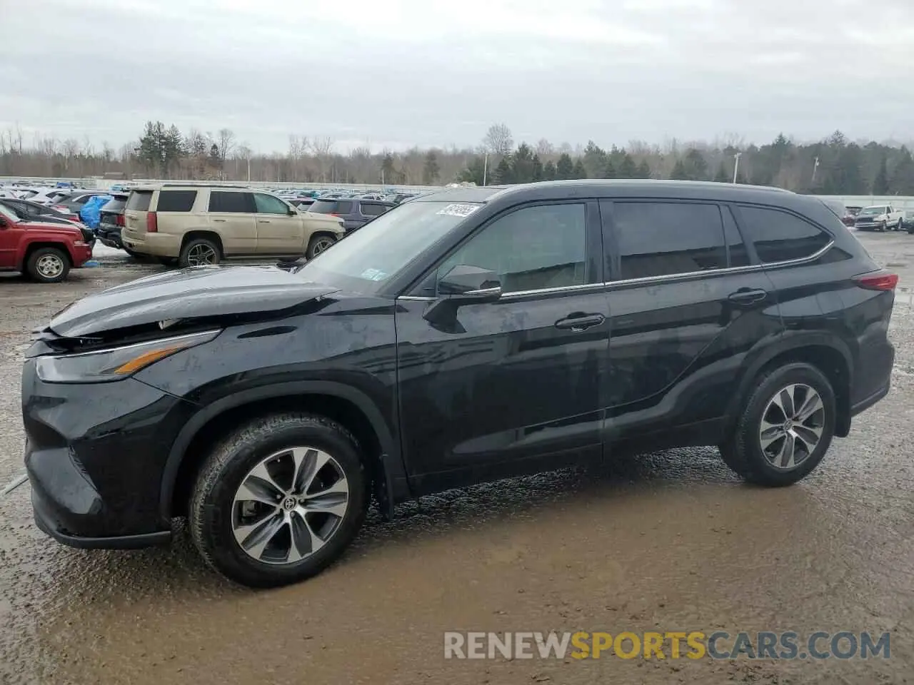 1 Photograph of a damaged car 5TDKDRBH9PS025099 TOYOTA HIGHLANDER 2023