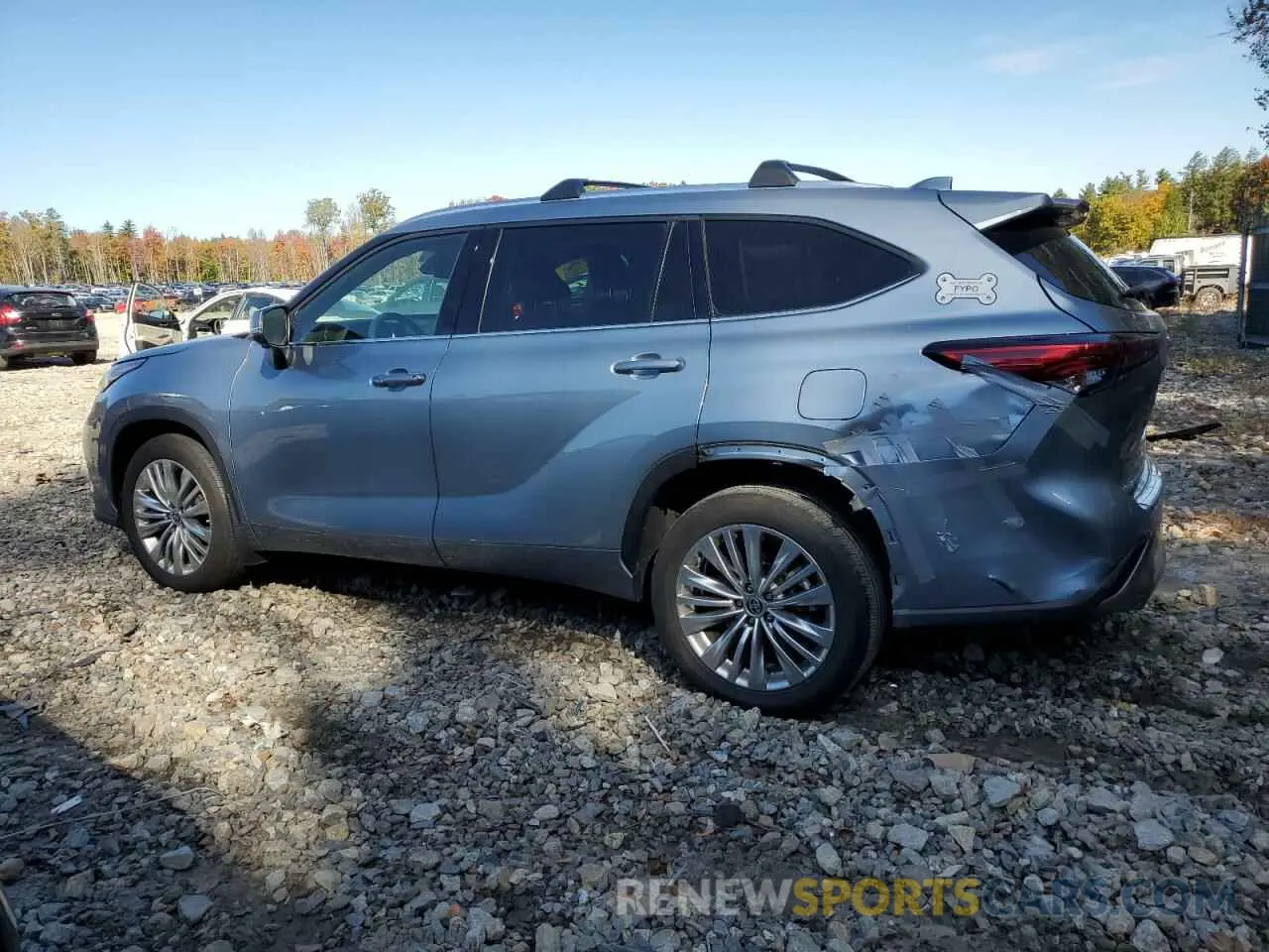 2 Photograph of a damaged car 5TDKDRBH9PS040444 TOYOTA HIGHLANDER 2023