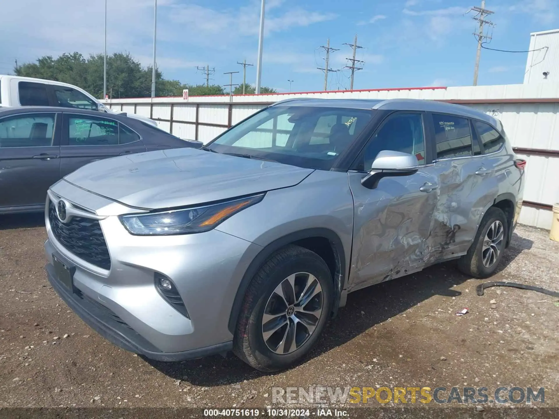 2 Photograph of a damaged car 5TDKDRBH9PS044865 TOYOTA HIGHLANDER 2023