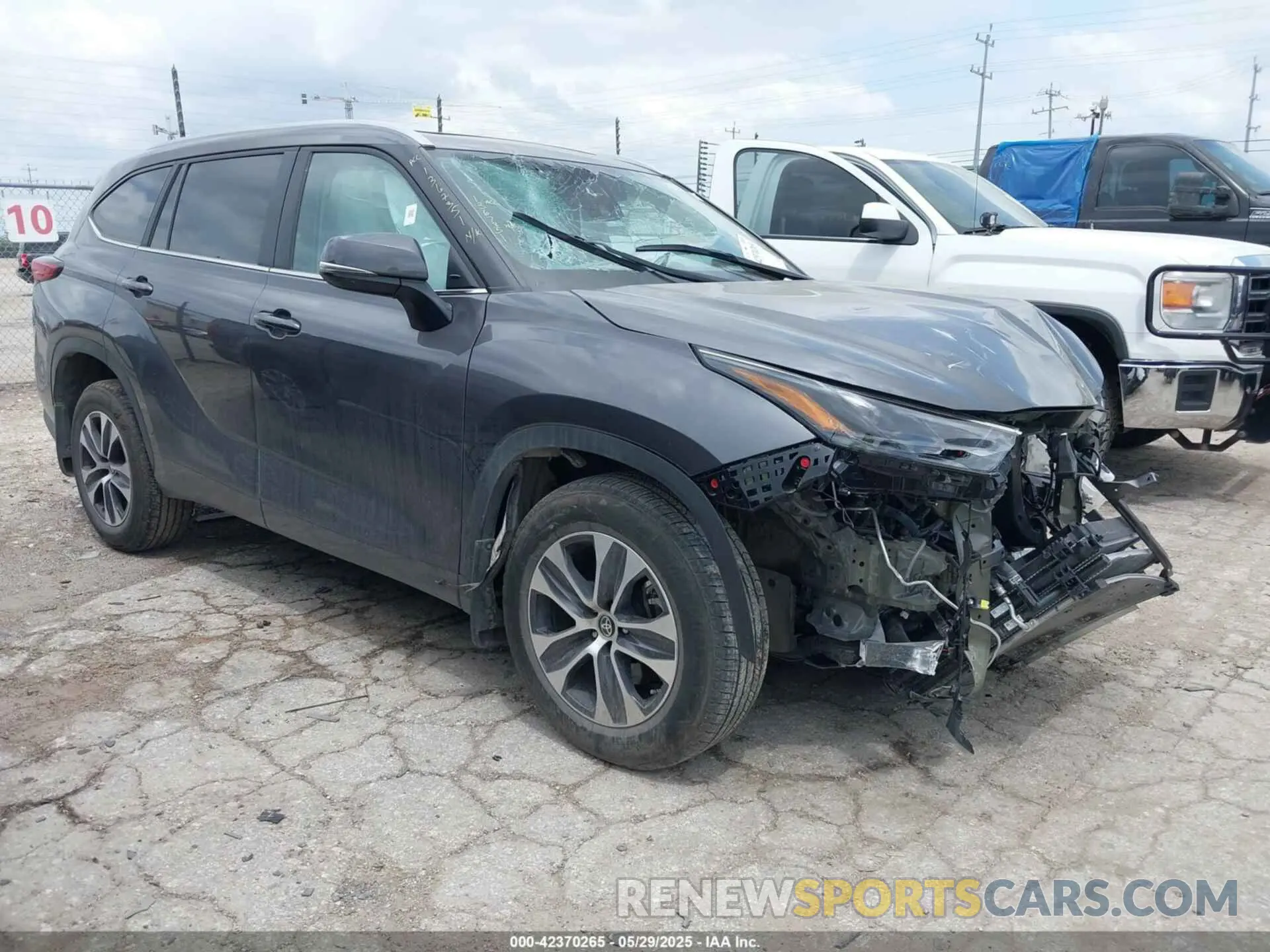 1 Photograph of a damaged car 5TDKDRBHXPS017948 TOYOTA HIGHLANDER 2023