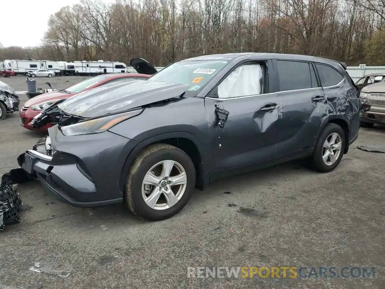 1 Photograph of a damaged car 5TDKDRBHXPS514756 TOYOTA HIGHLANDER 2023