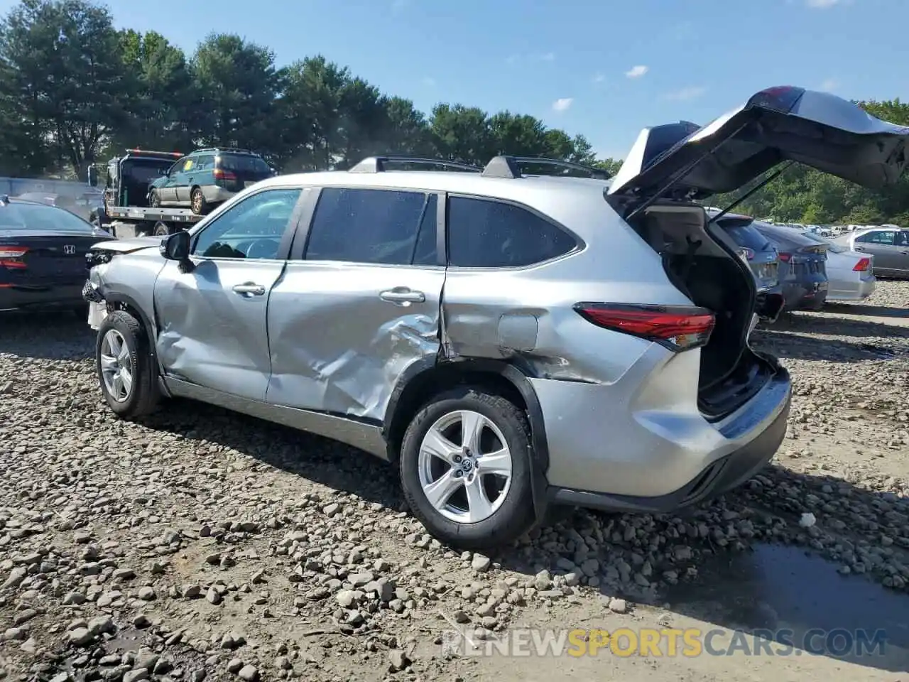 2 Photograph of a damaged car 5TDKDRBHXPS515017 TOYOTA HIGHLANDER 2023