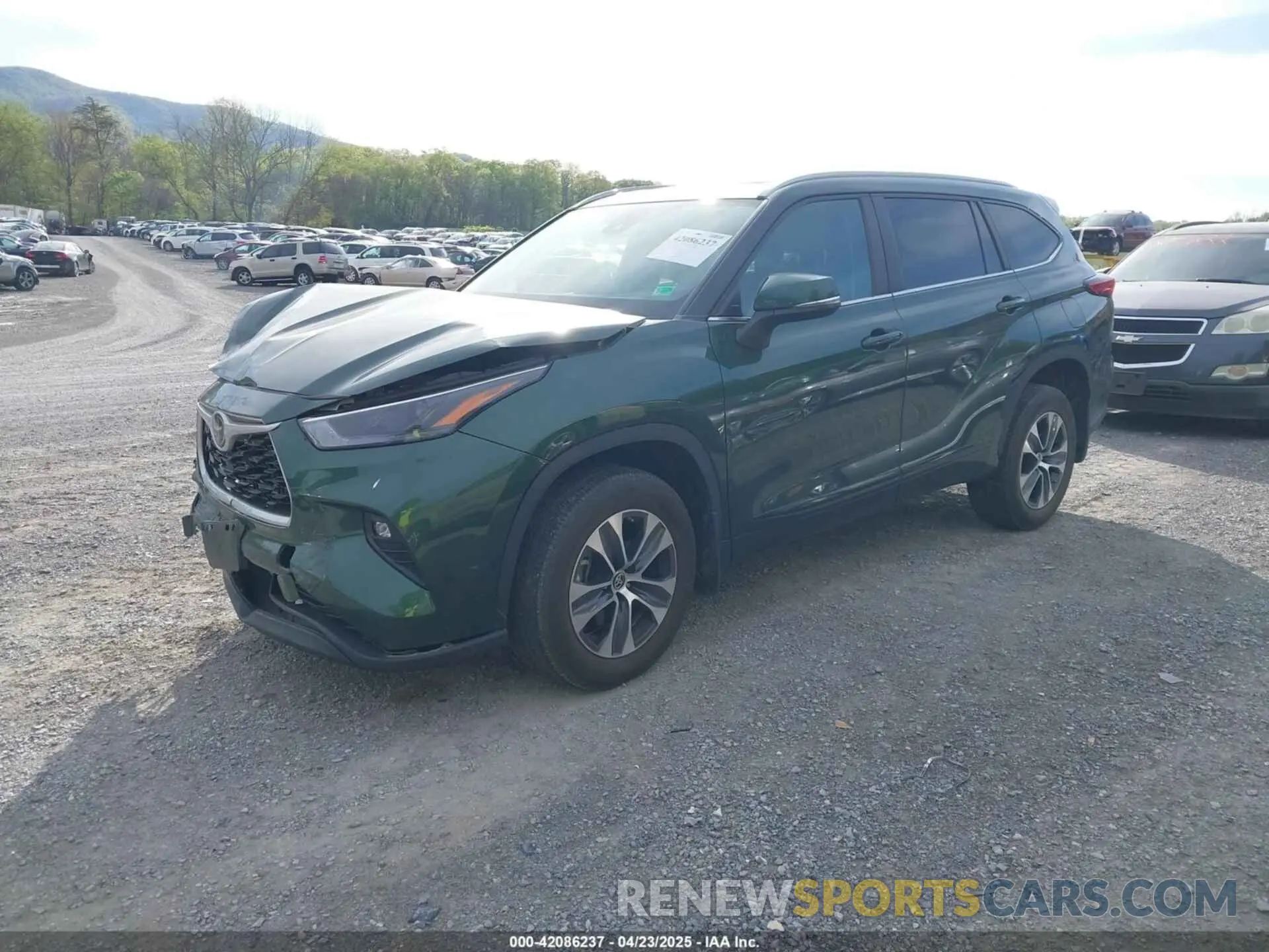 2 Photograph of a damaged car 5TDKDRBHXPS515888 TOYOTA HIGHLANDER 2023