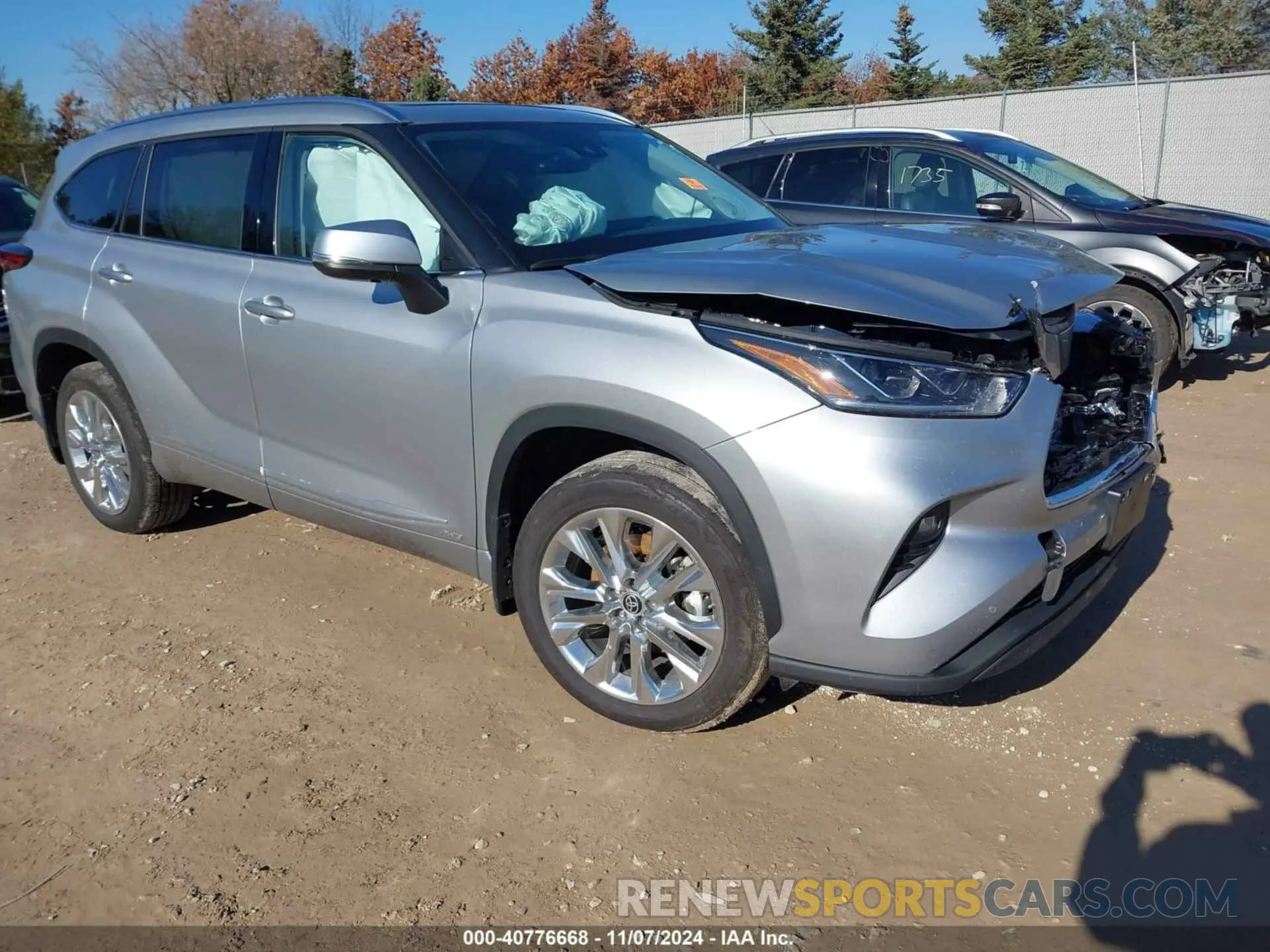 1 Photograph of a damaged car 5TDXBRCH2PS121425 TOYOTA HIGHLANDER 2023