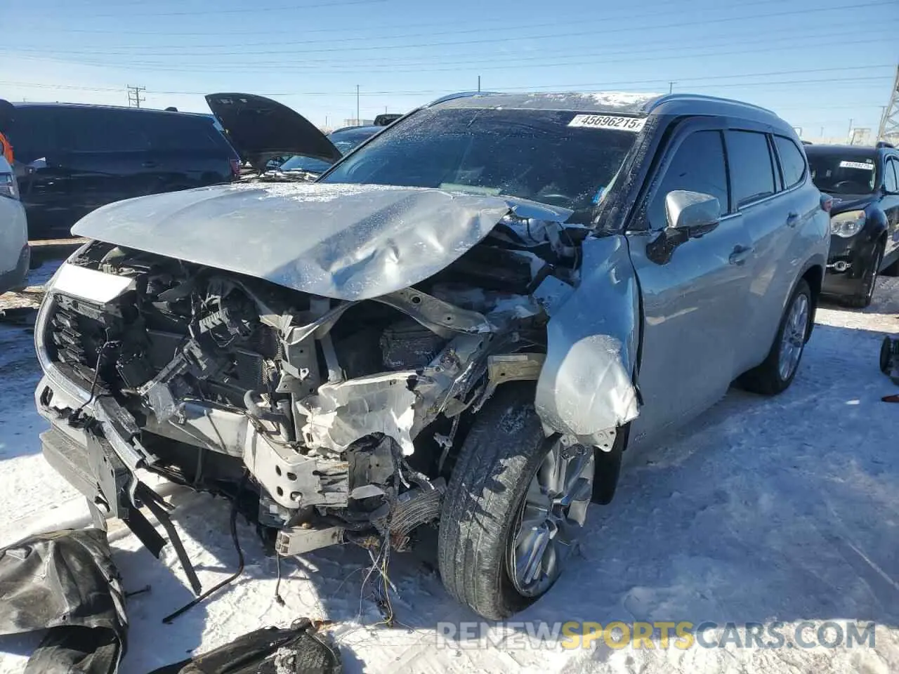 1 Photograph of a damaged car 5TDXBRCH2PS133610 TOYOTA HIGHLANDER 2023