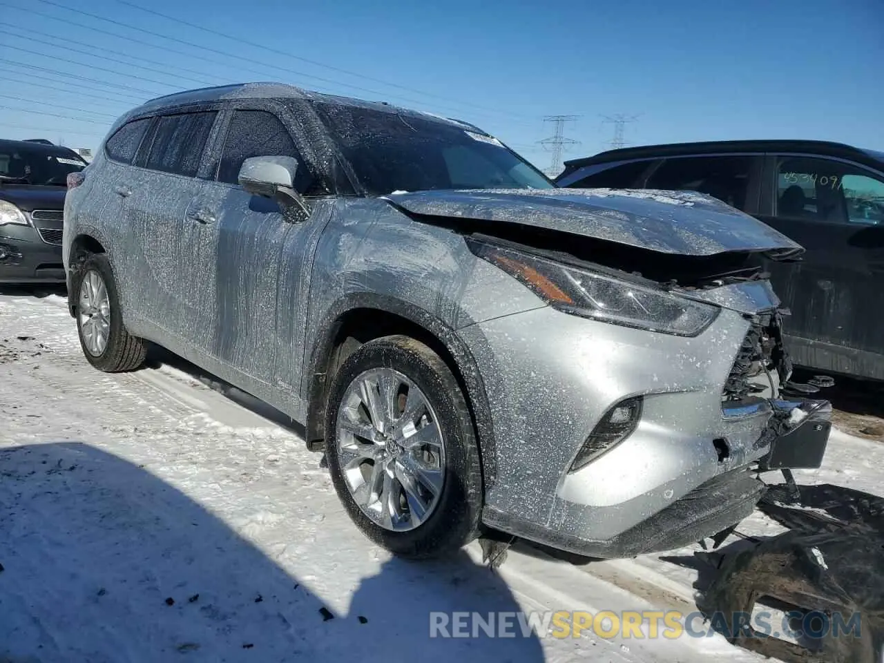 4 Photograph of a damaged car 5TDXBRCH2PS133610 TOYOTA HIGHLANDER 2023