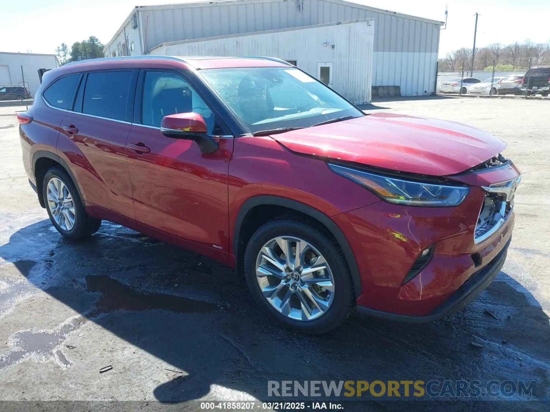 1 Photograph of a damaged car 5TDXBRCH3PS116816 TOYOTA HIGHLANDER 2023