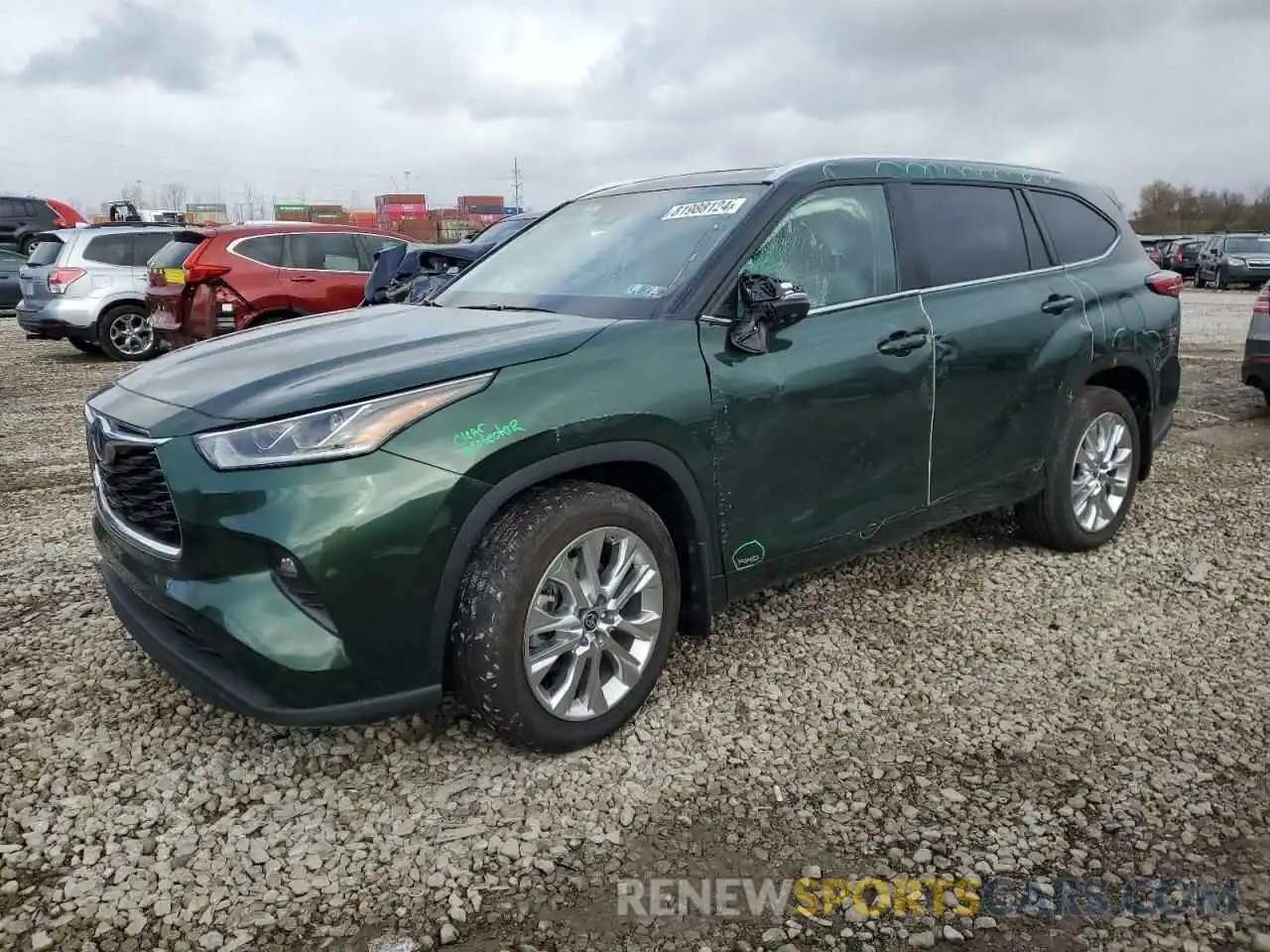 1 Photograph of a damaged car 5TDXBRCH5PS602253 TOYOTA HIGHLANDER 2023