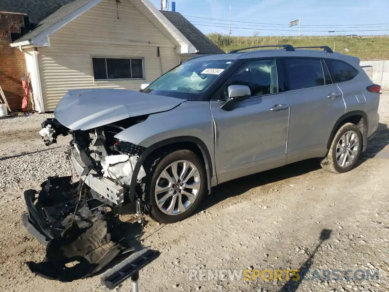 1 Photograph of a damaged car 5TDXBRCH6PS602231 TOYOTA HIGHLANDER 2023