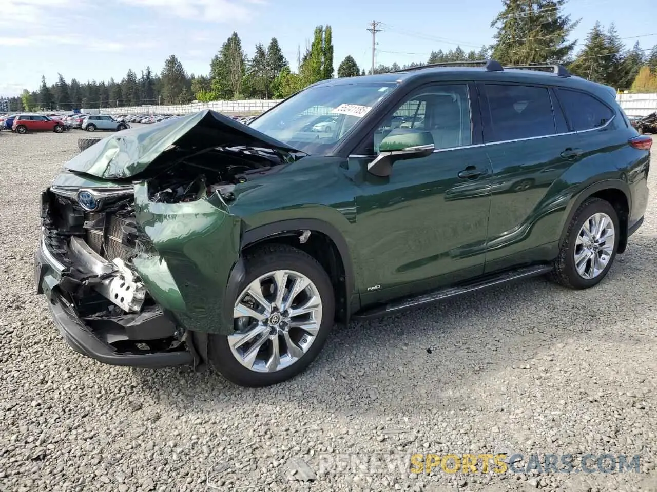 1 Photograph of a damaged car 5TDXBRCH8PS573511 TOYOTA HIGHLANDER 2023