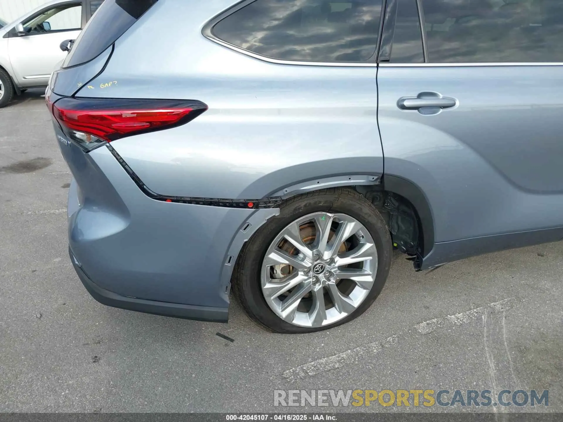 6 Photograph of a damaged car 5TDYARAH3PS019125 TOYOTA HIGHLANDER 2023