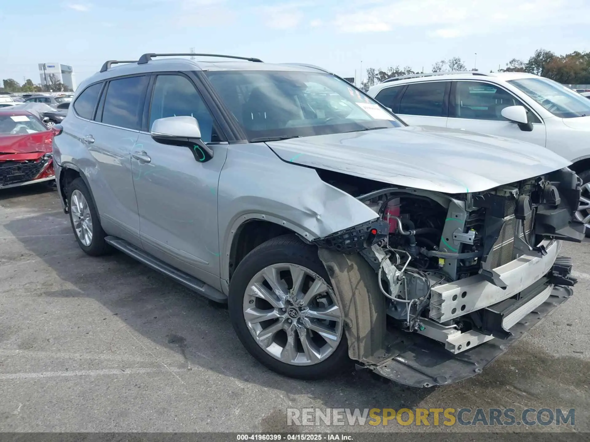 1 Photograph of a damaged car 5TDYARAH9PS523498 TOYOTA HIGHLANDER 2023