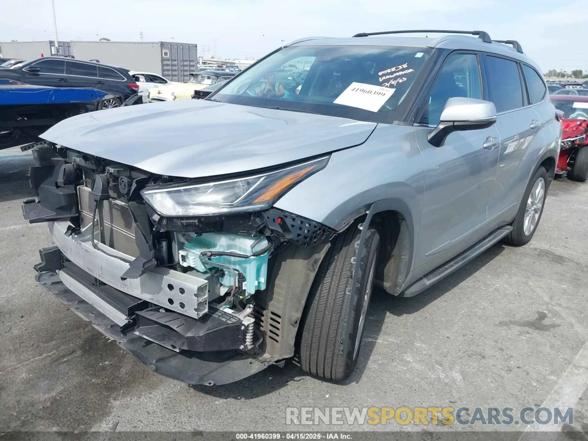 2 Photograph of a damaged car 5TDYARAH9PS523498 TOYOTA HIGHLANDER 2023