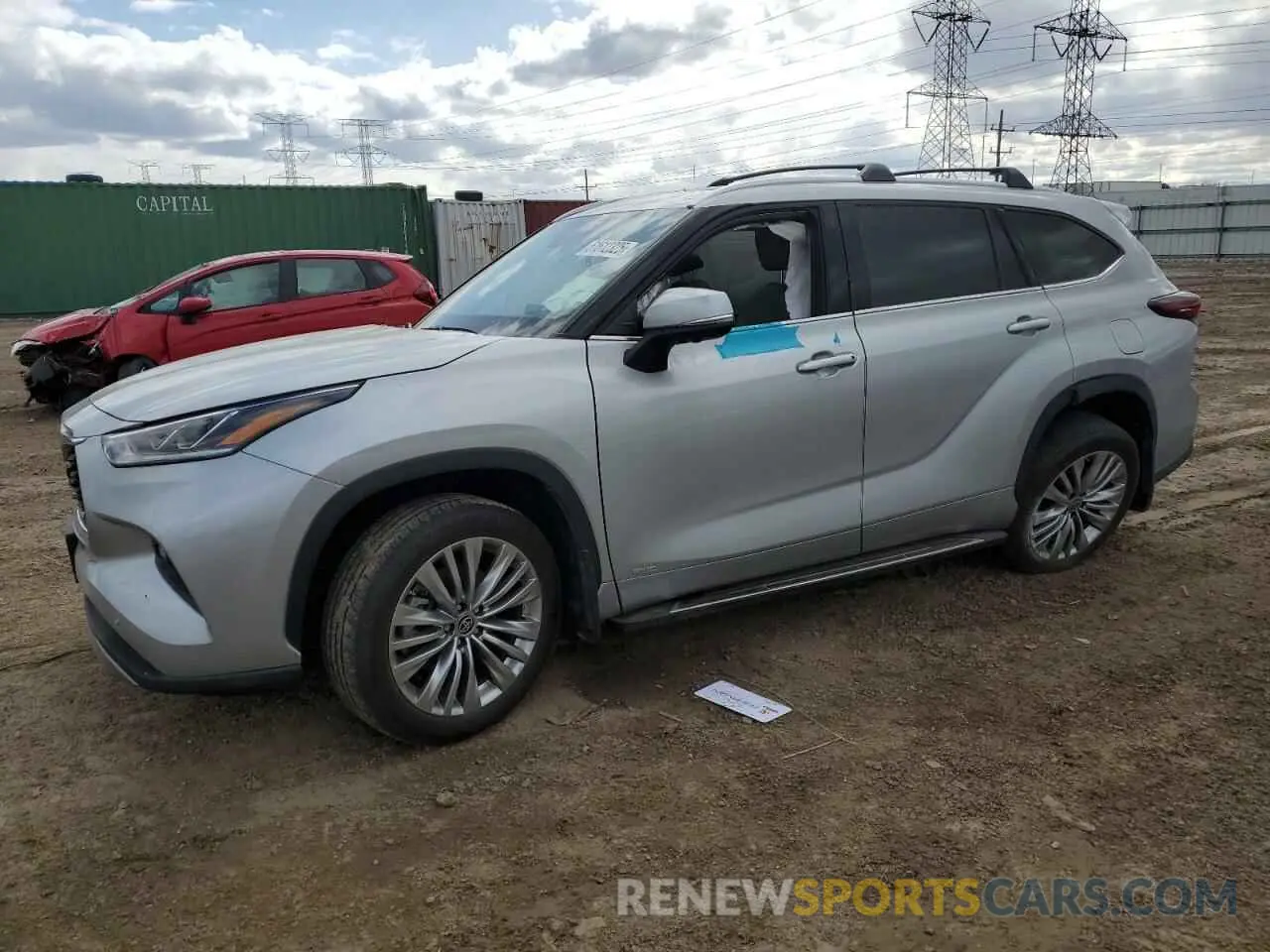 1 Photograph of a damaged car 5TDEBRCH6RS608332 TOYOTA HIGHLANDER 2024