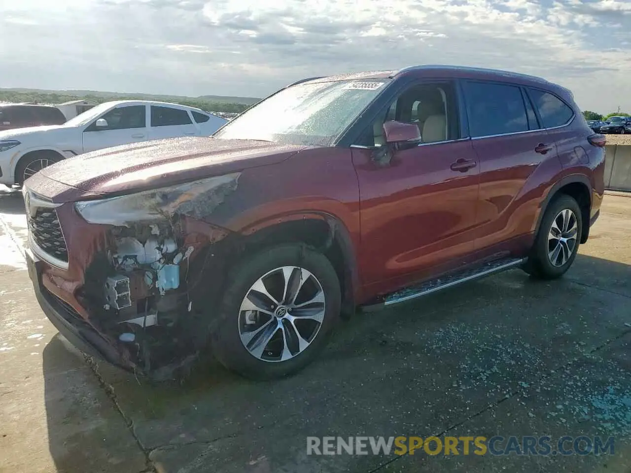 1 Photograph of a damaged car 5TDKARAH5RS530196 TOYOTA HIGHLANDER 2024