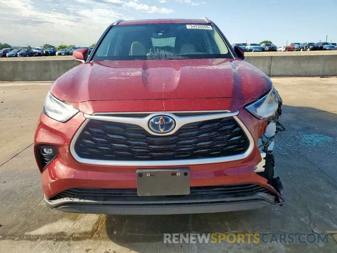 5 Photograph of a damaged car 5TDKARAH5RS530196 TOYOTA HIGHLANDER 2024