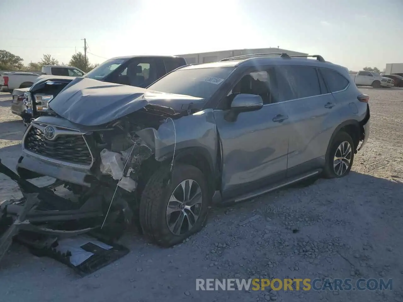 1 Photograph of a damaged car 5TDKARAH7RS530958 TOYOTA HIGHLANDER 2024